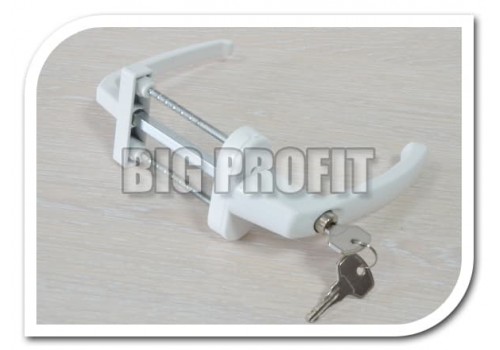 Двостороння ручка з ключем до балконних дверей